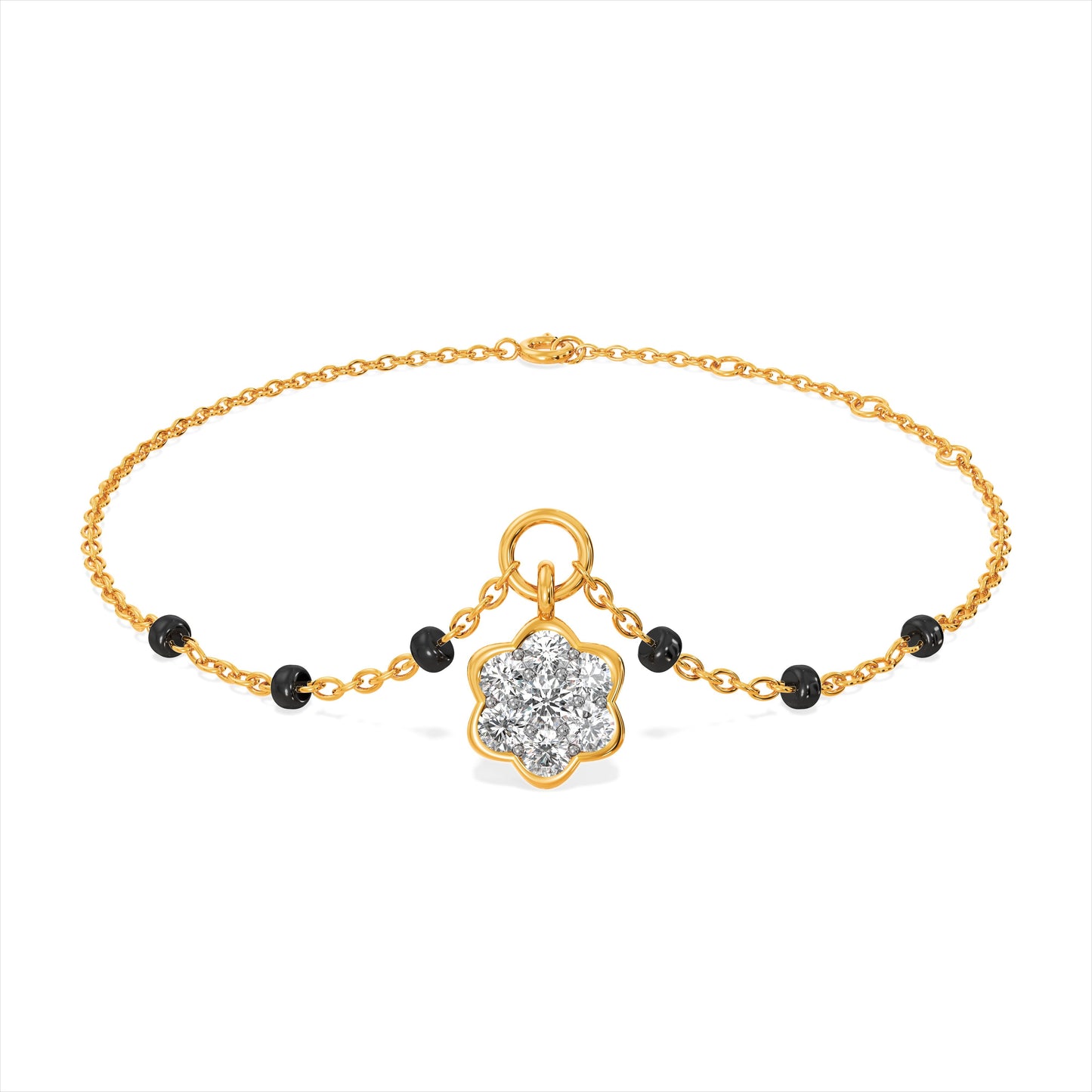 Stella 9KT Gold Laboratory Grown Diamond Mangalsutra Bracelet