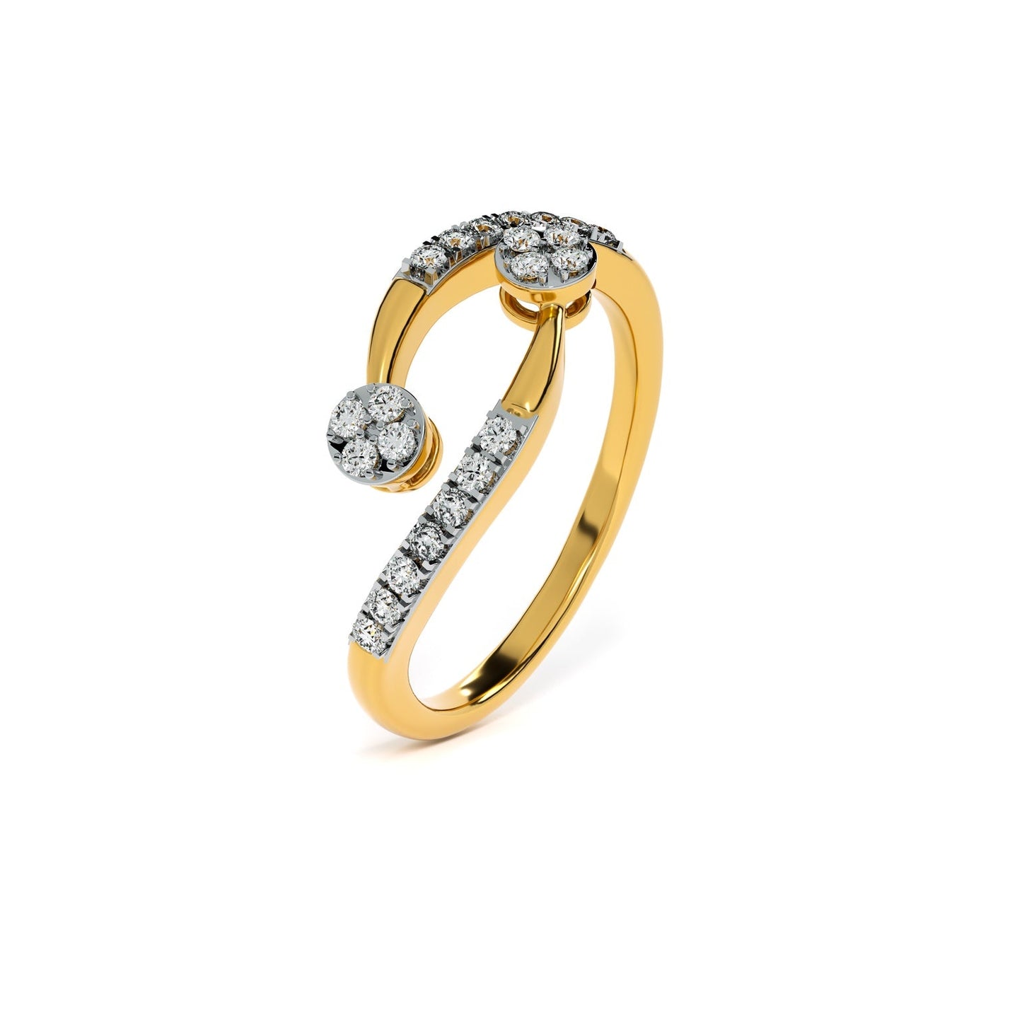 Celestial Dance 9KT Gold Laboratory Grown Diamond Ring