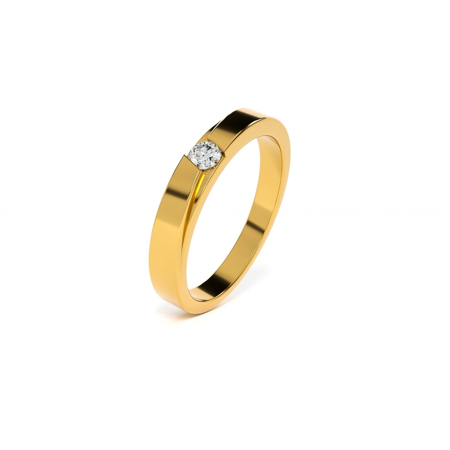 Luminous 9KT Gold Laboratory Grown Diamond Ring