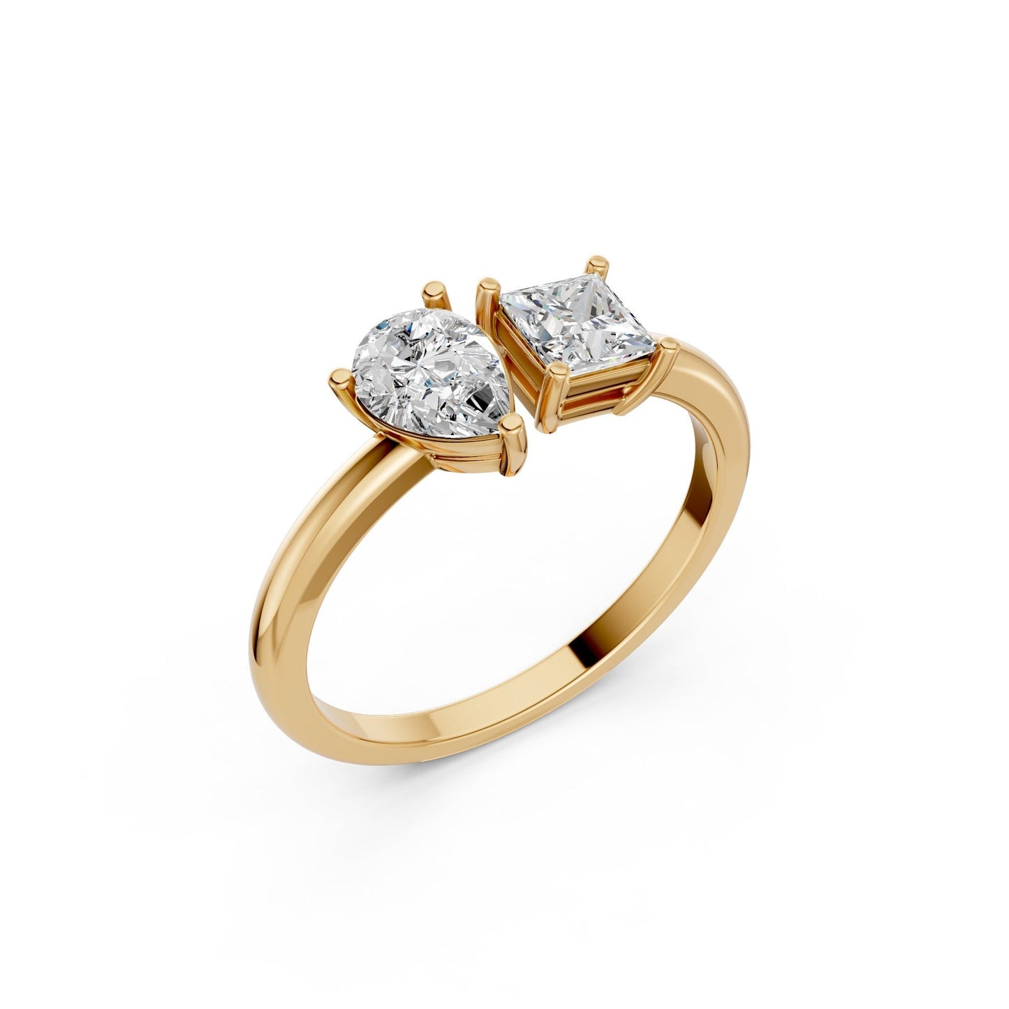 Classic Solitaire Duo 9KT Laboratory Grown Diamond Ring