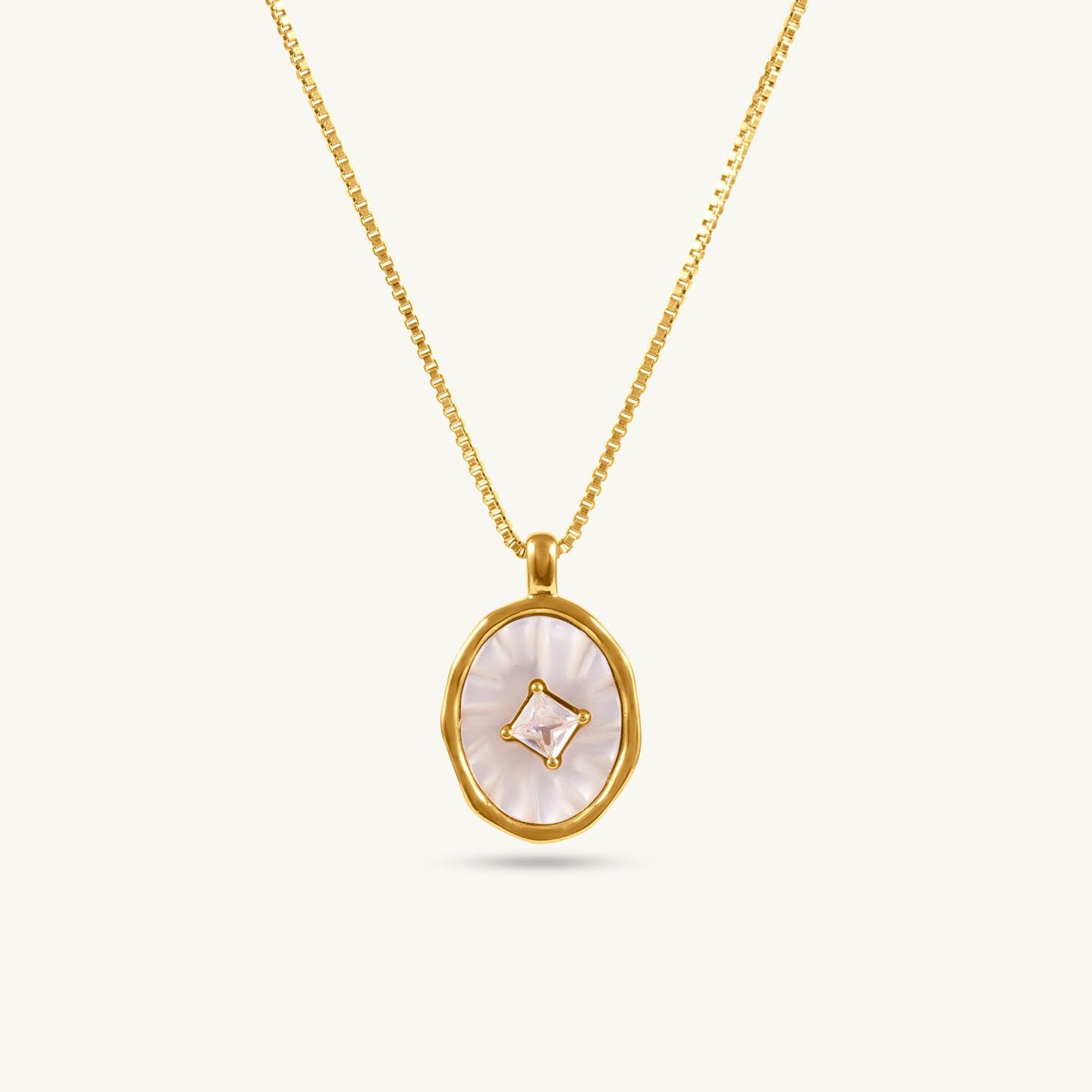 Crystal Halo Pendant Necklace
