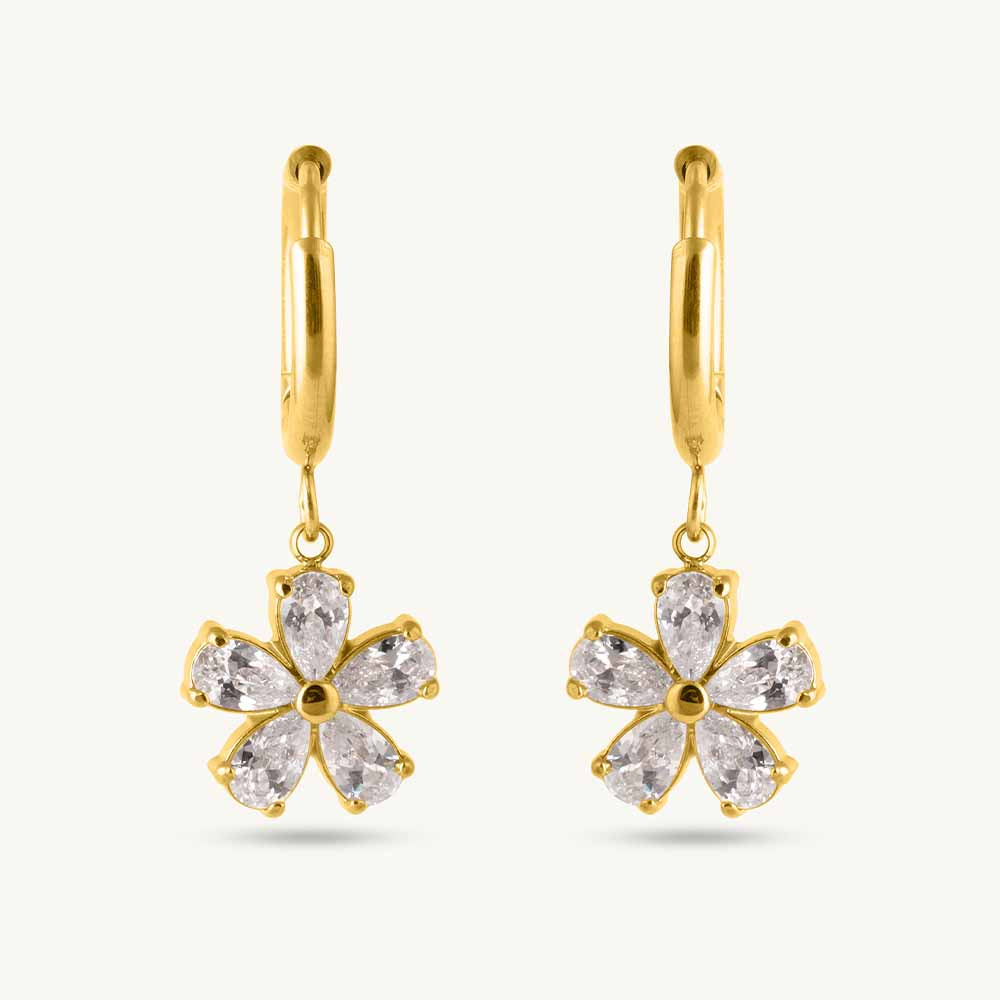 Gilded Garden Drop Hoops