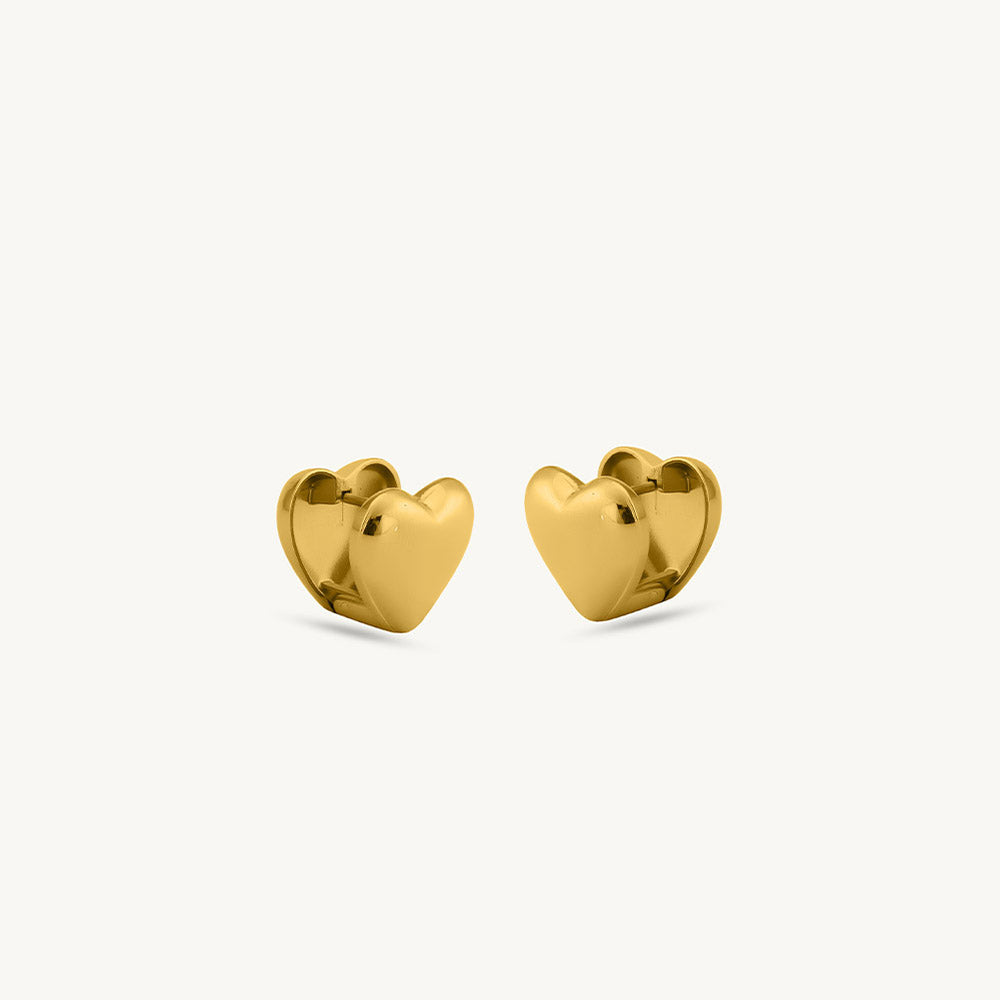 Honey Heart Studs