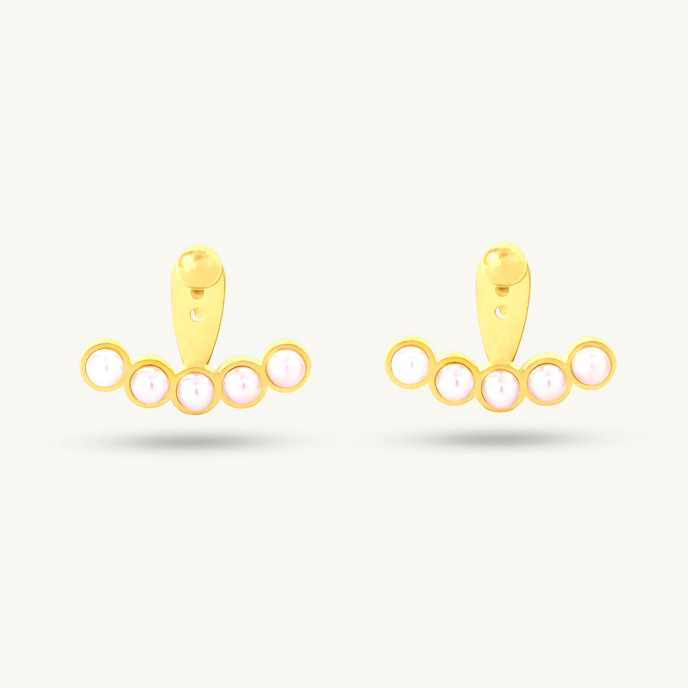 Pearl Fan Radiance Jacket Earrings