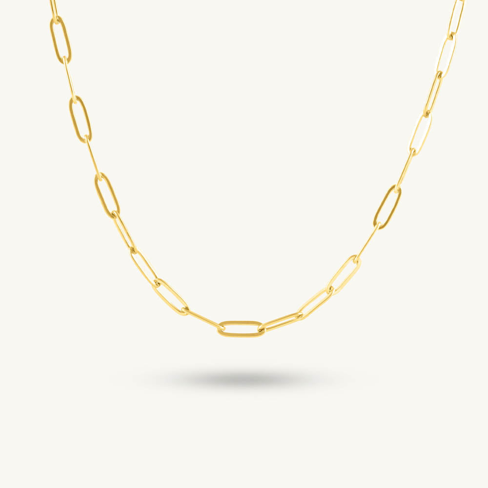 Chunky Gold Paperclip Chain