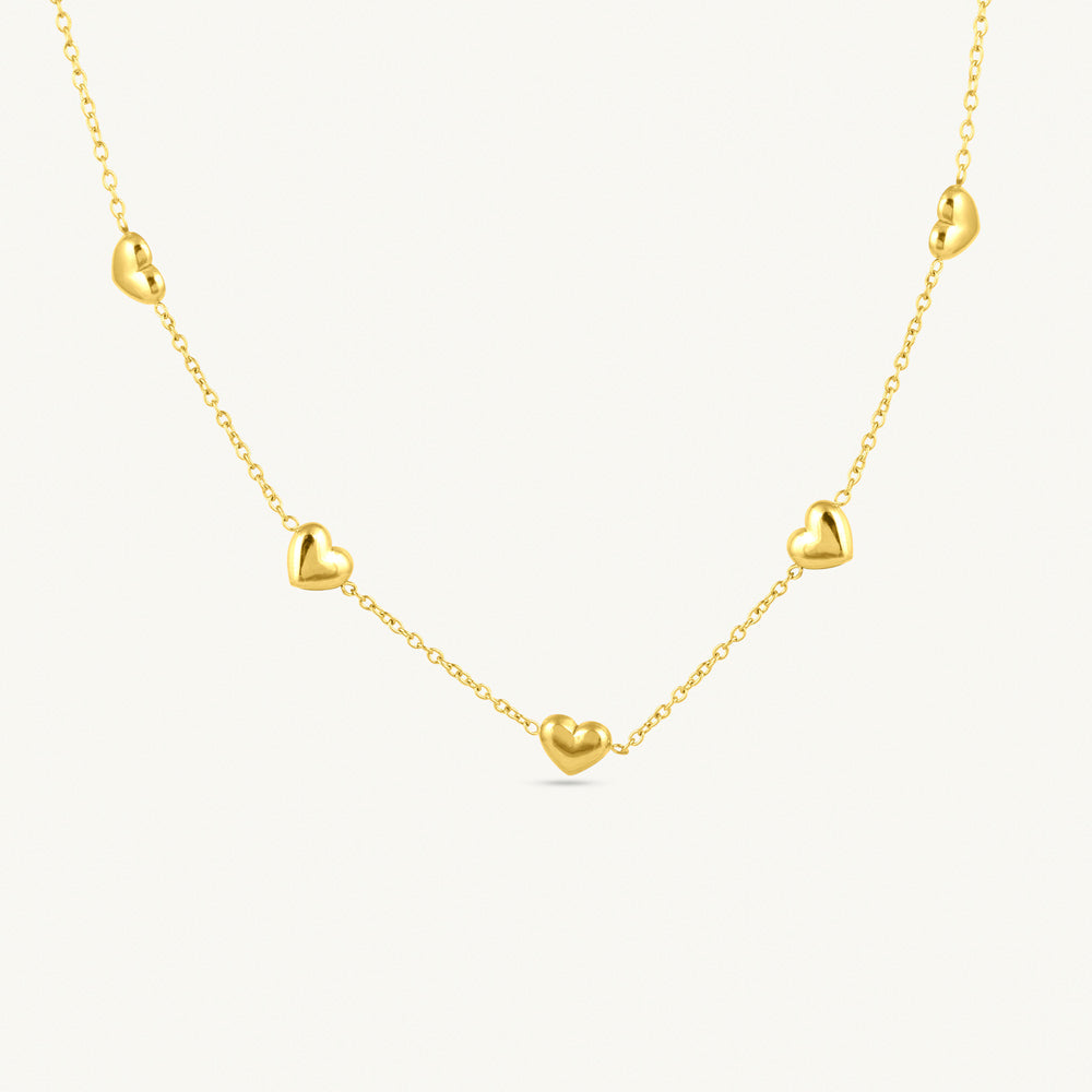 Love Trail Heart Link Necklace