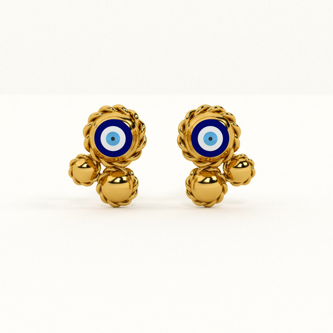 Evil Eye Arcana 925 Sterling Silver Studs