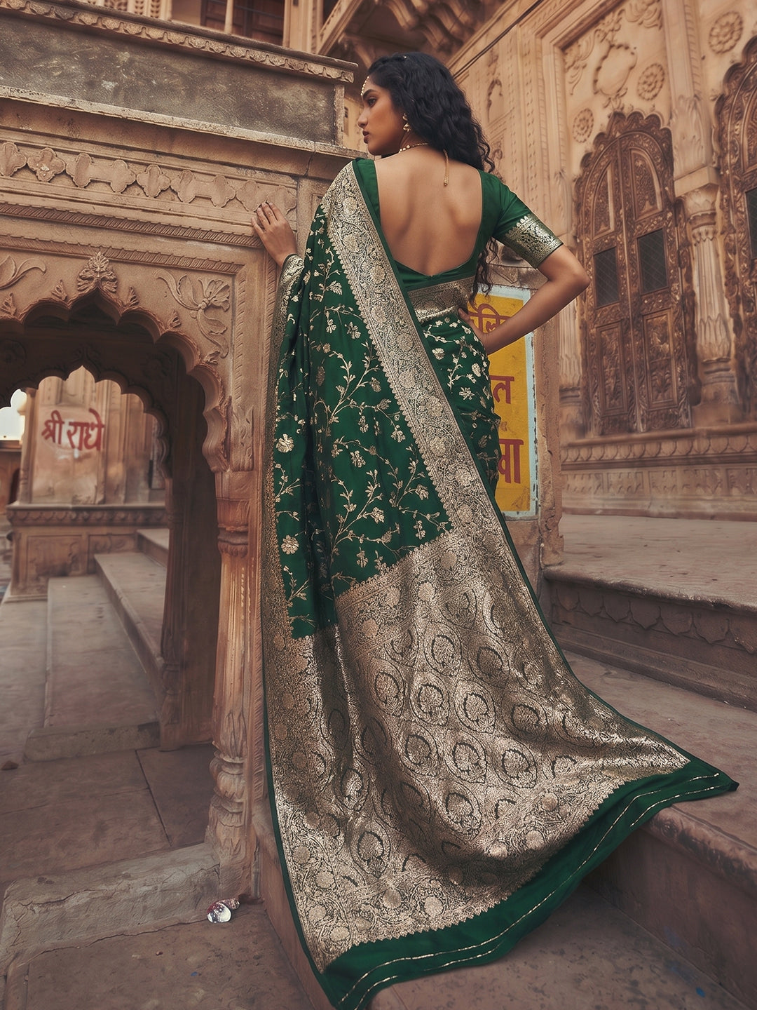 Shree Shyam Fashion Green Art Silk Fancy Saree