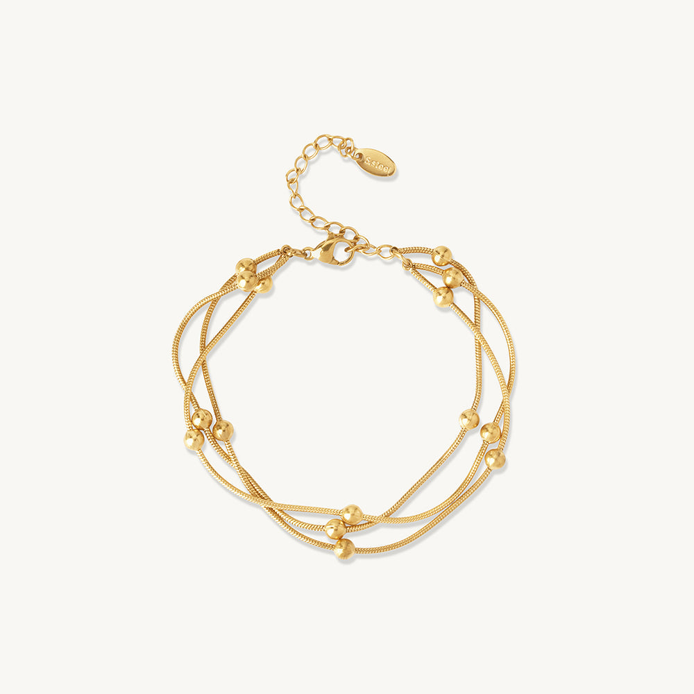 Elegant Layered Bead Bracelet