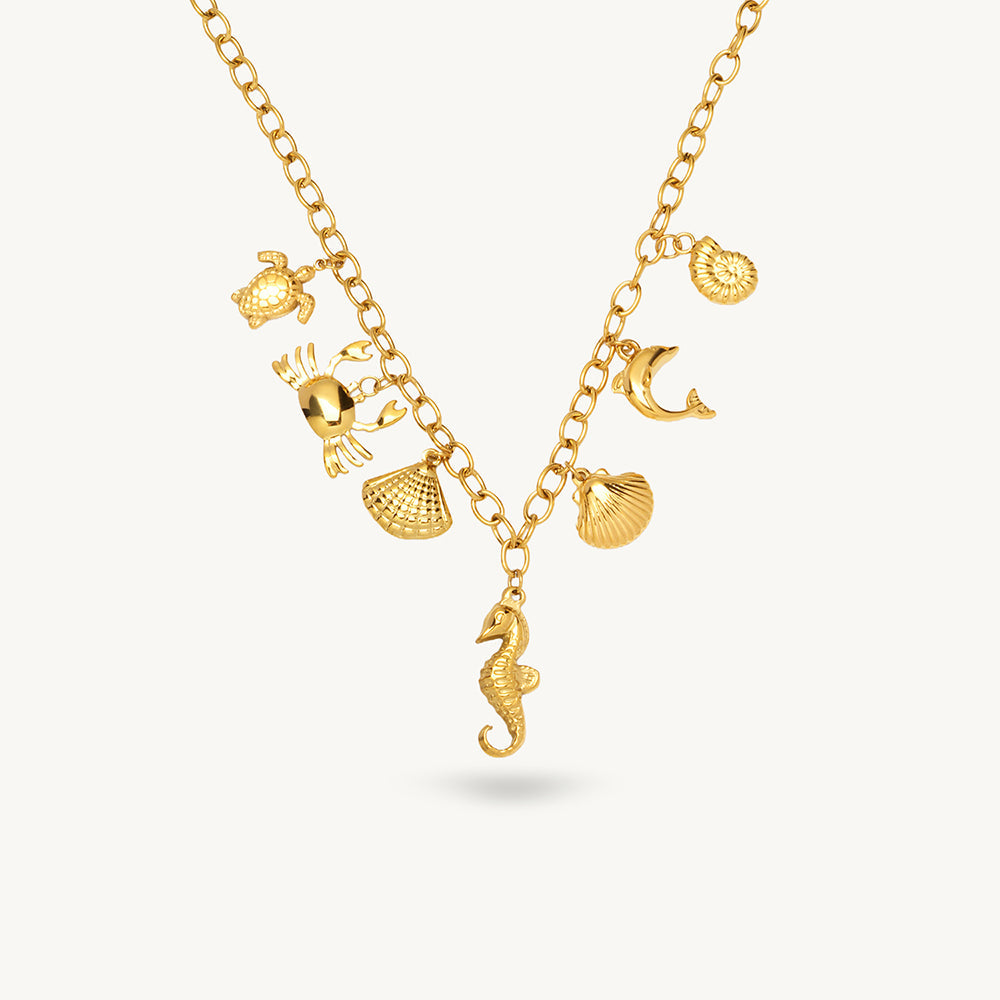 Coastal Bold Charm Necklace