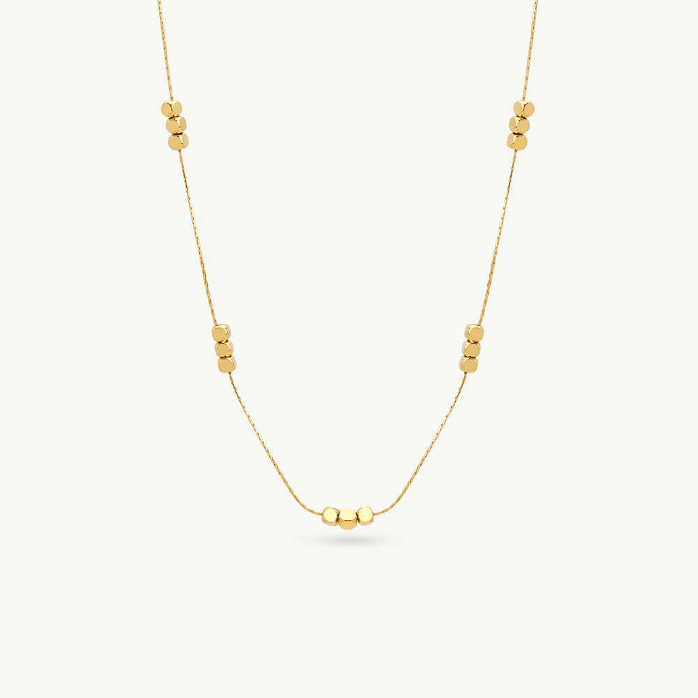 Soft Bead Flow Station Necklace