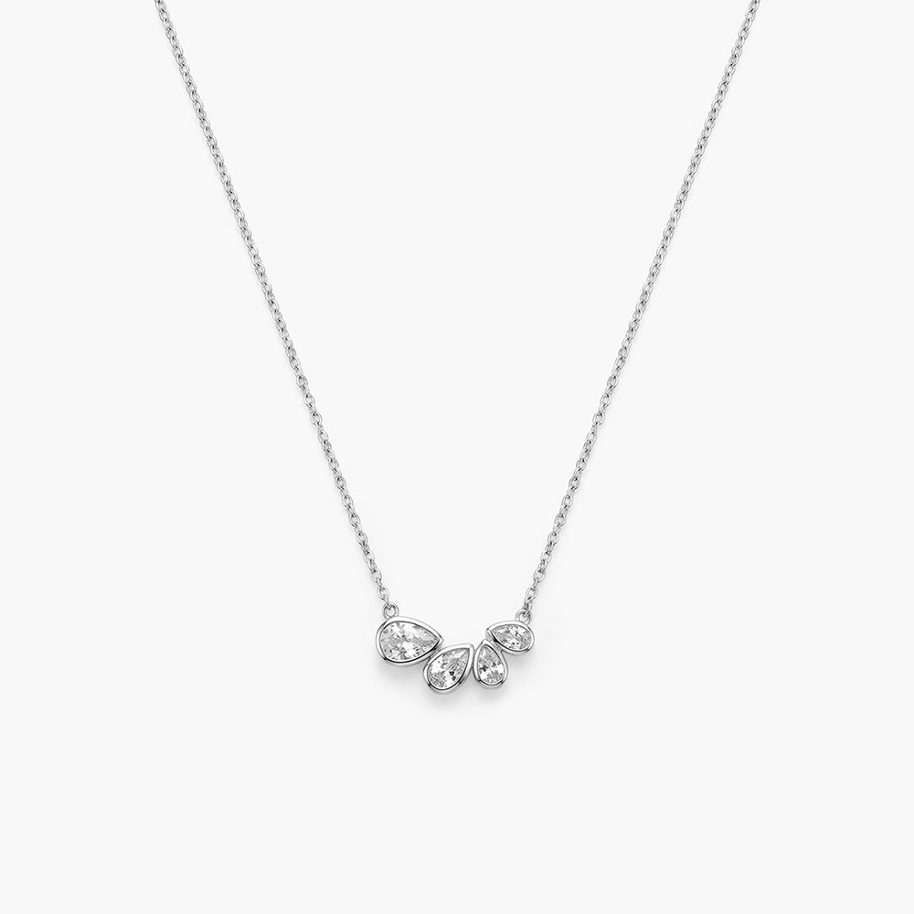 Classic Spark Linked 925 Sterling Silver Necklace