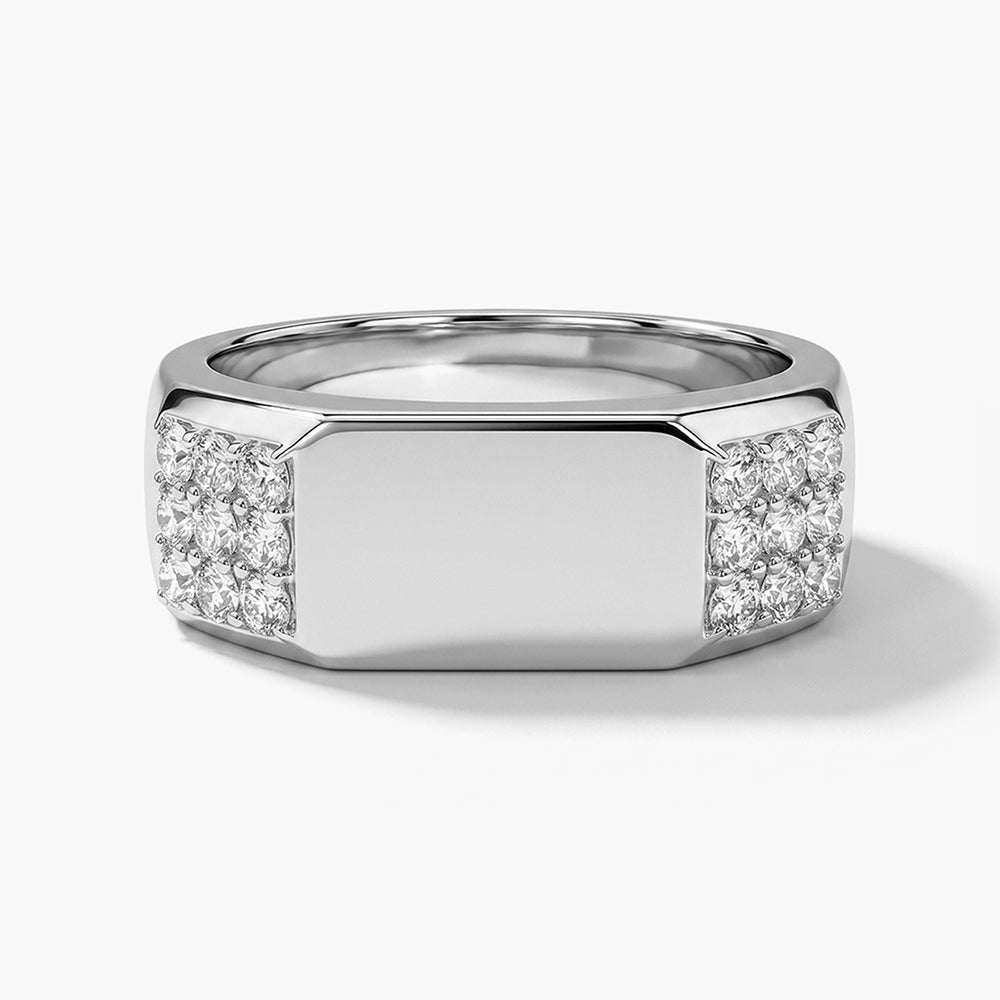Edge of Eternity Men's Ring - 925 Silver