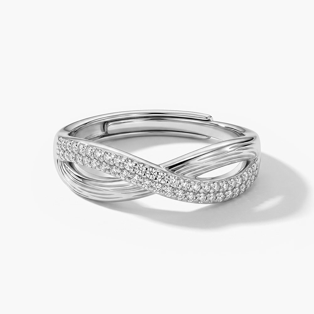 Interlace Spark 925 Sterling Silver Ring