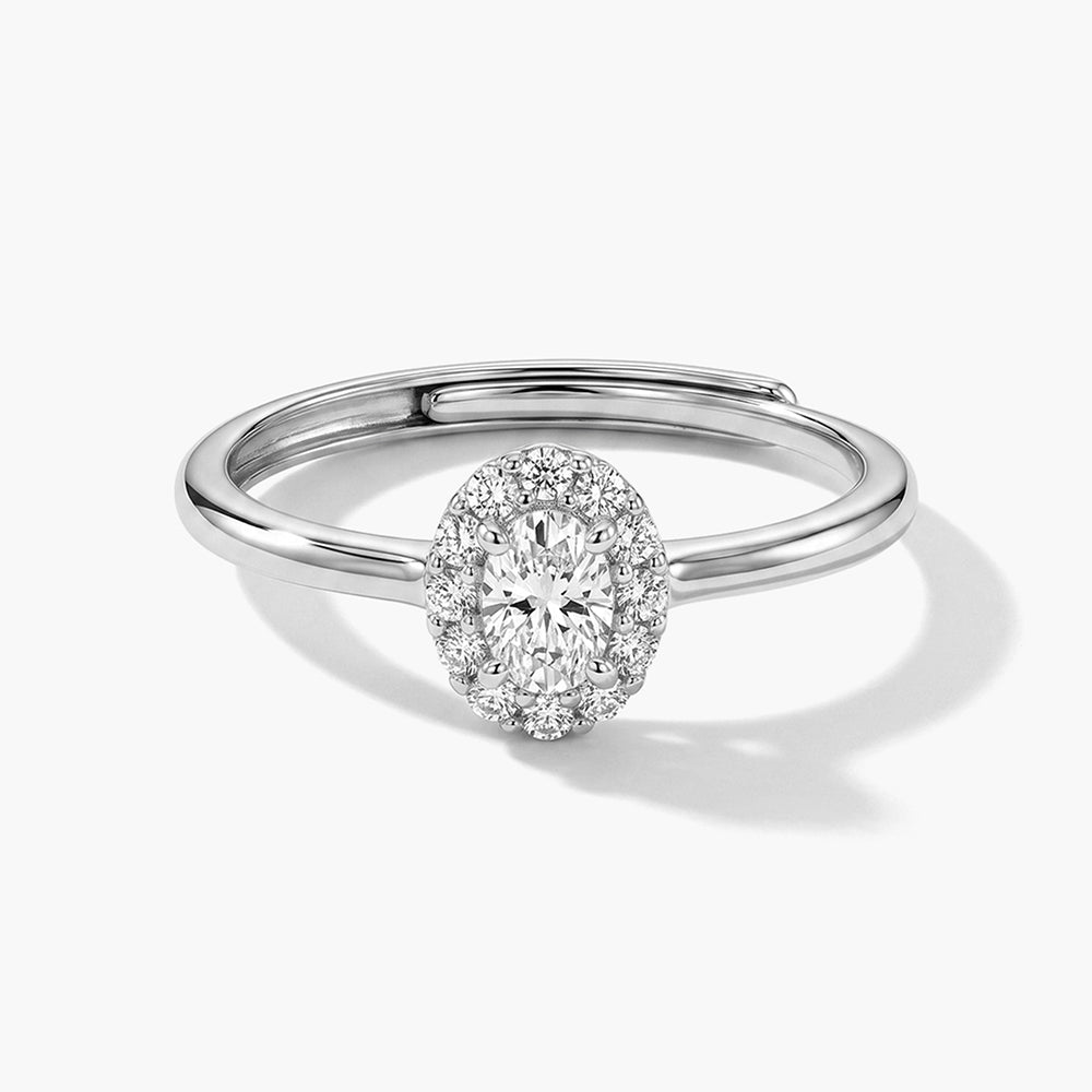 Textured Solitaire 925 Sterling Silver Ring