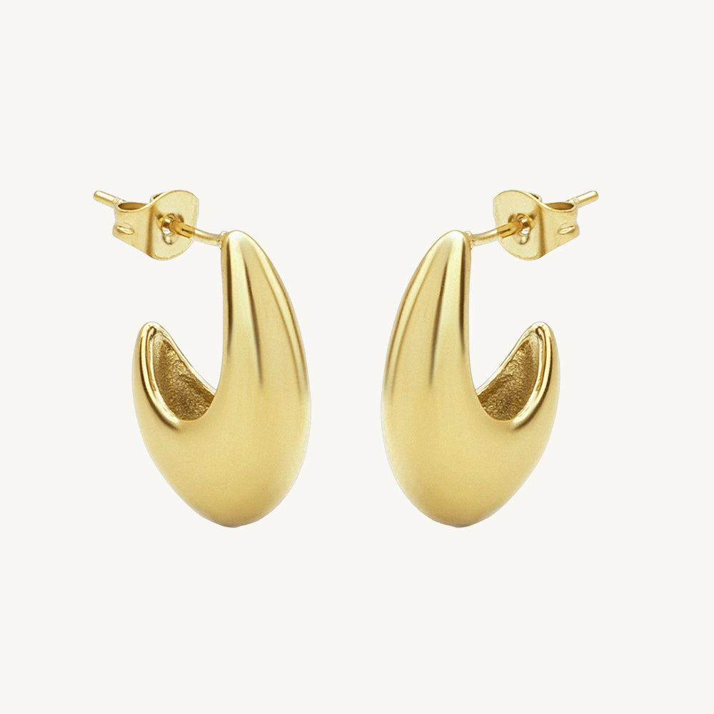 Solid Half U Hoop Earrings