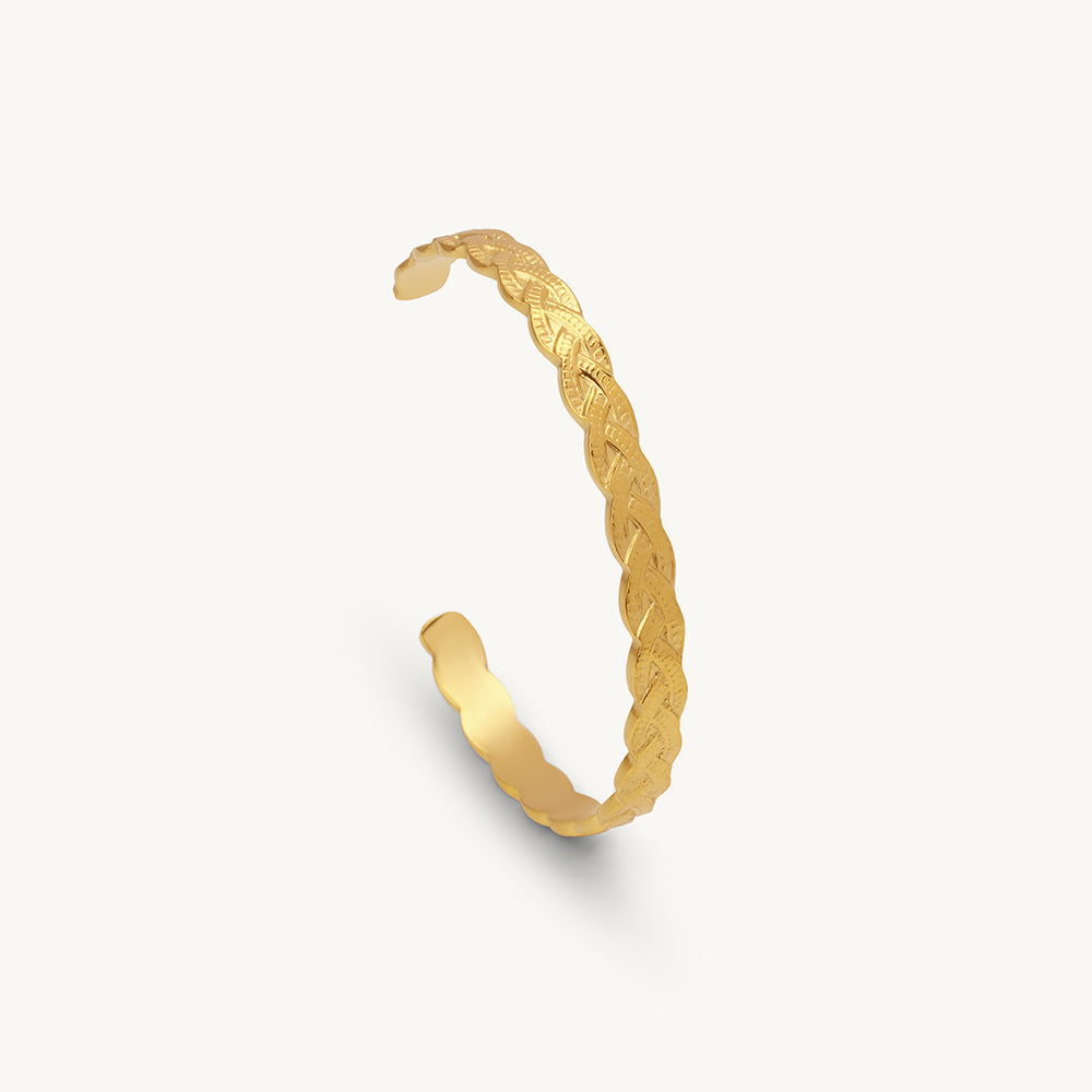 Braided Wave Cuff Bracelet
