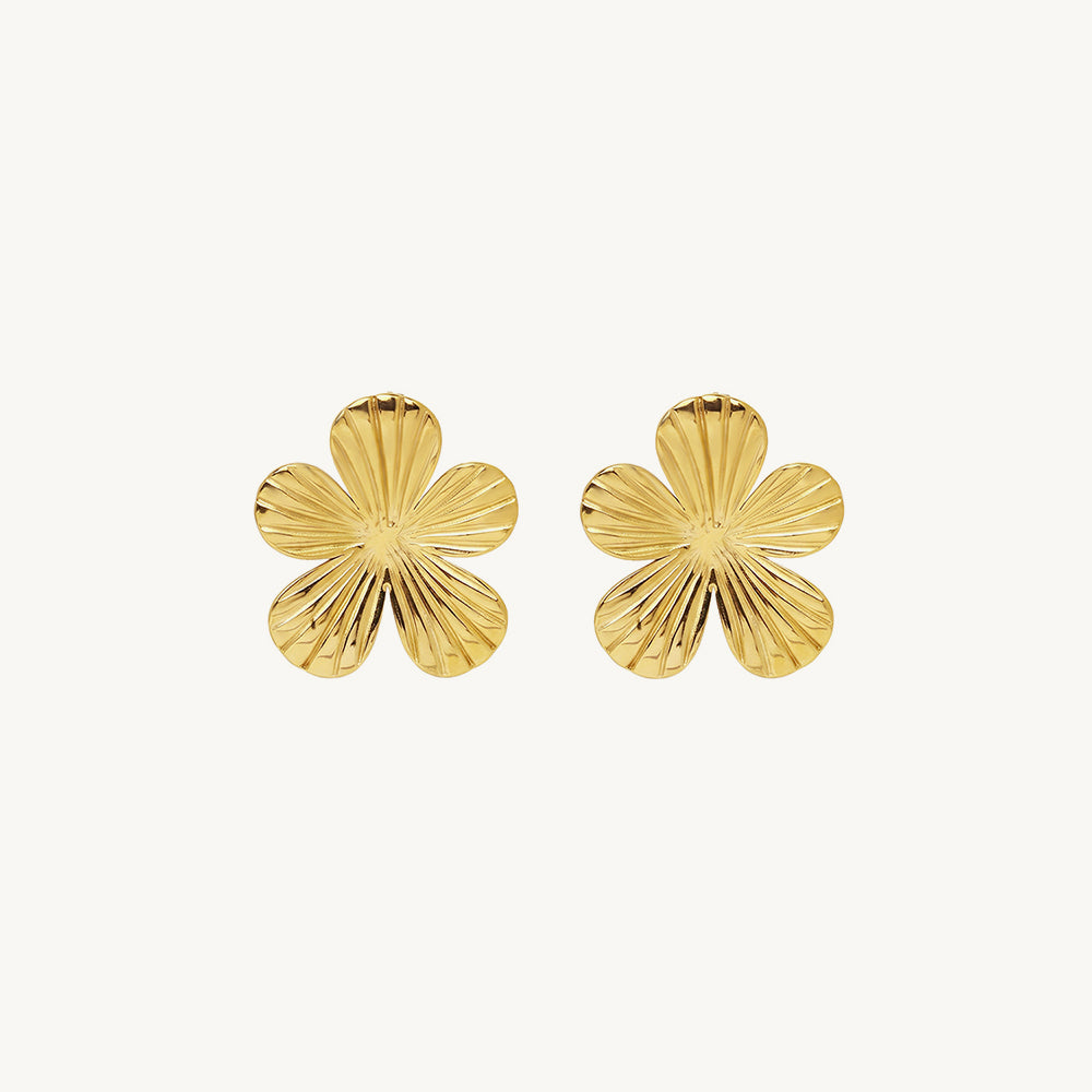 Radiant Blossom Stud Earrings