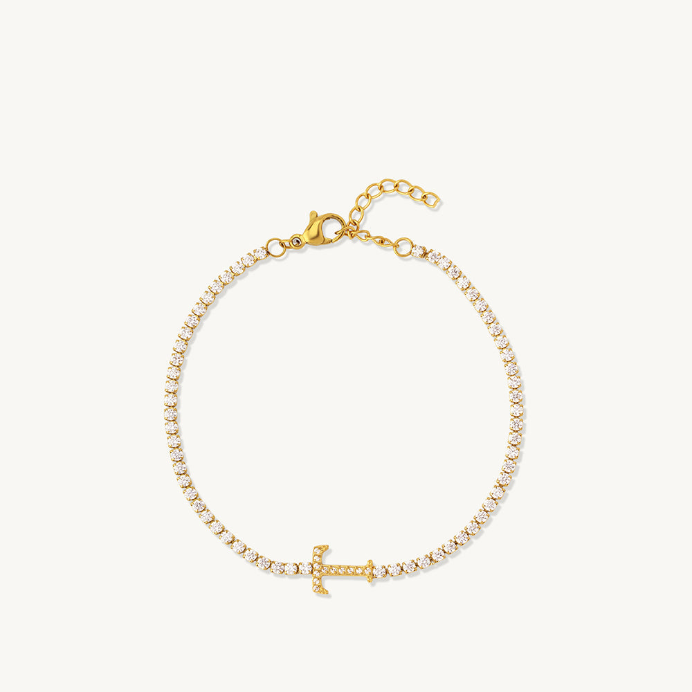 Elegant Initial T Bracelet