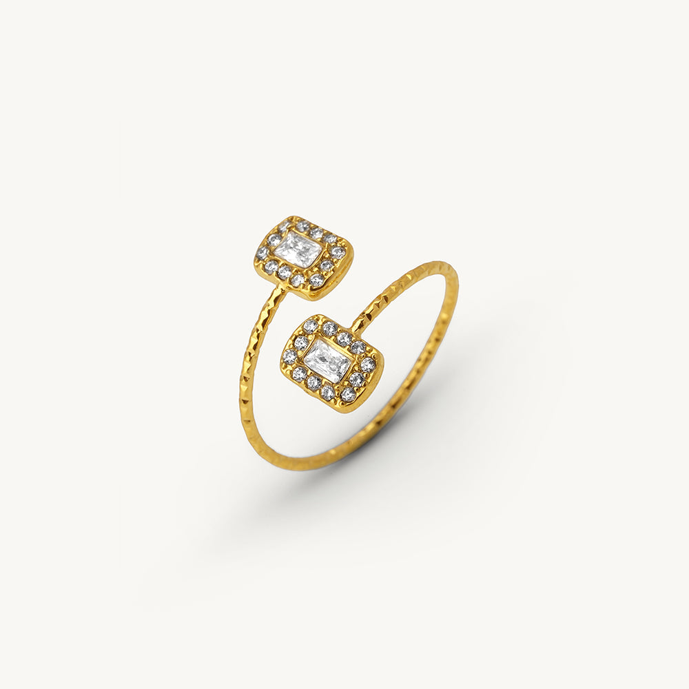 Celestial Crystal Bar Ring