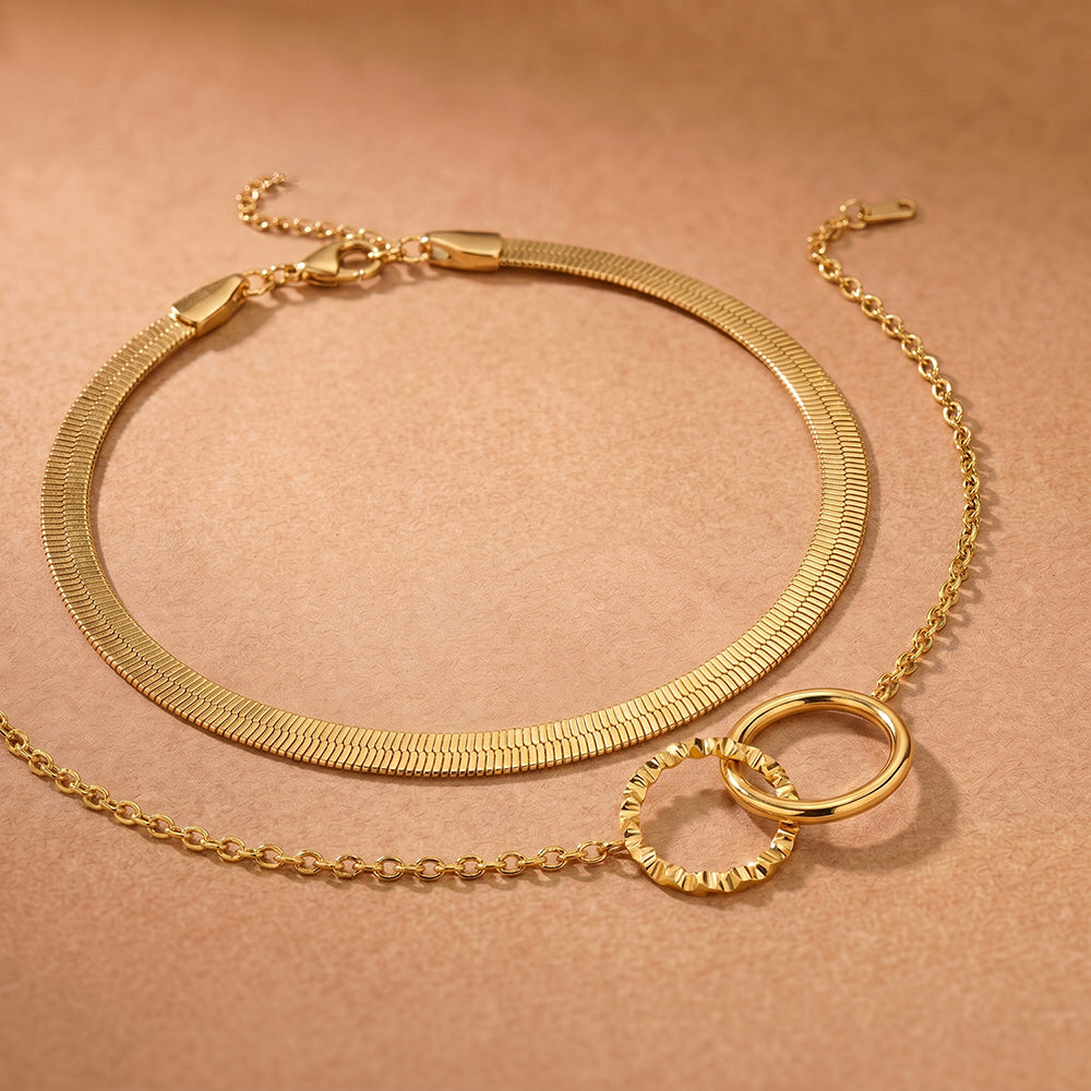 Interlocked Snake Chain Set