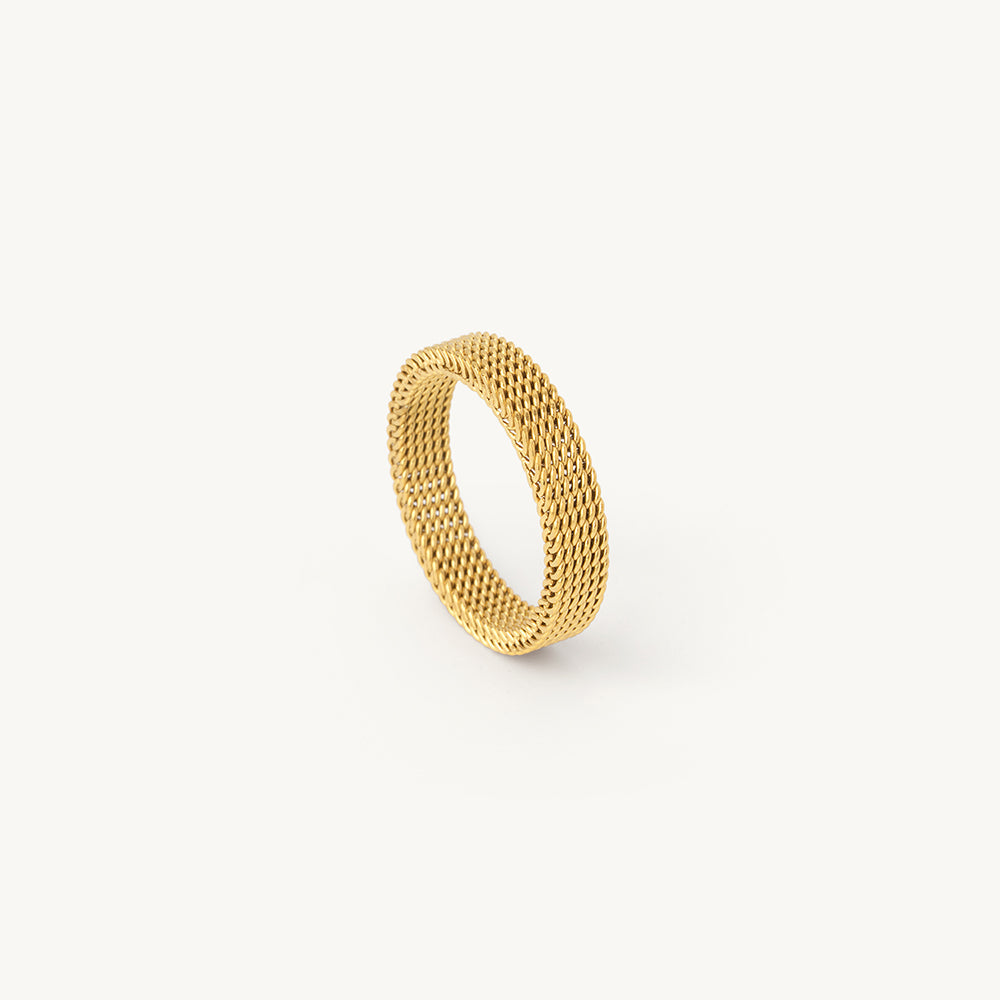 Textured Core Band Ring