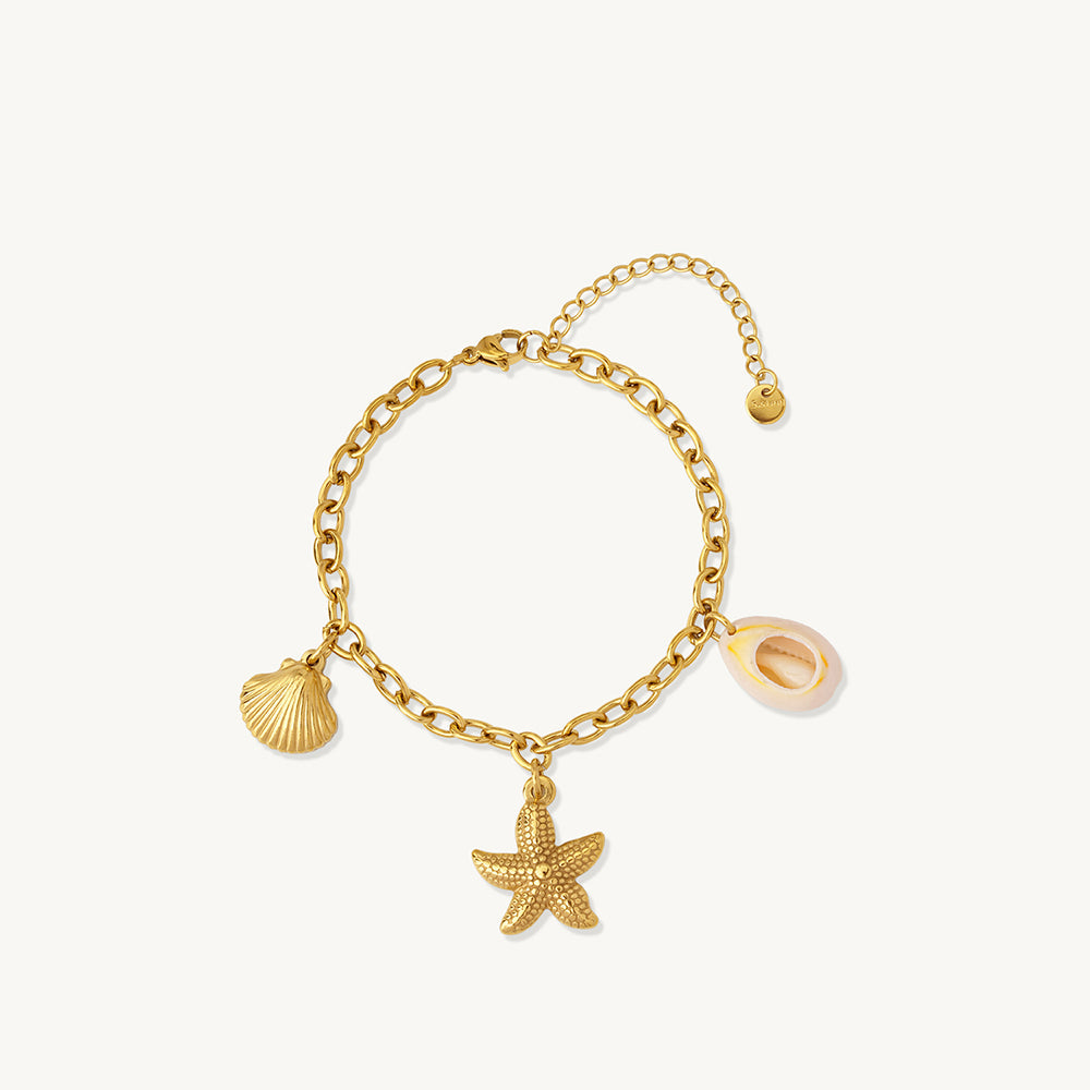 Coastal Starfish Charm Bracelet