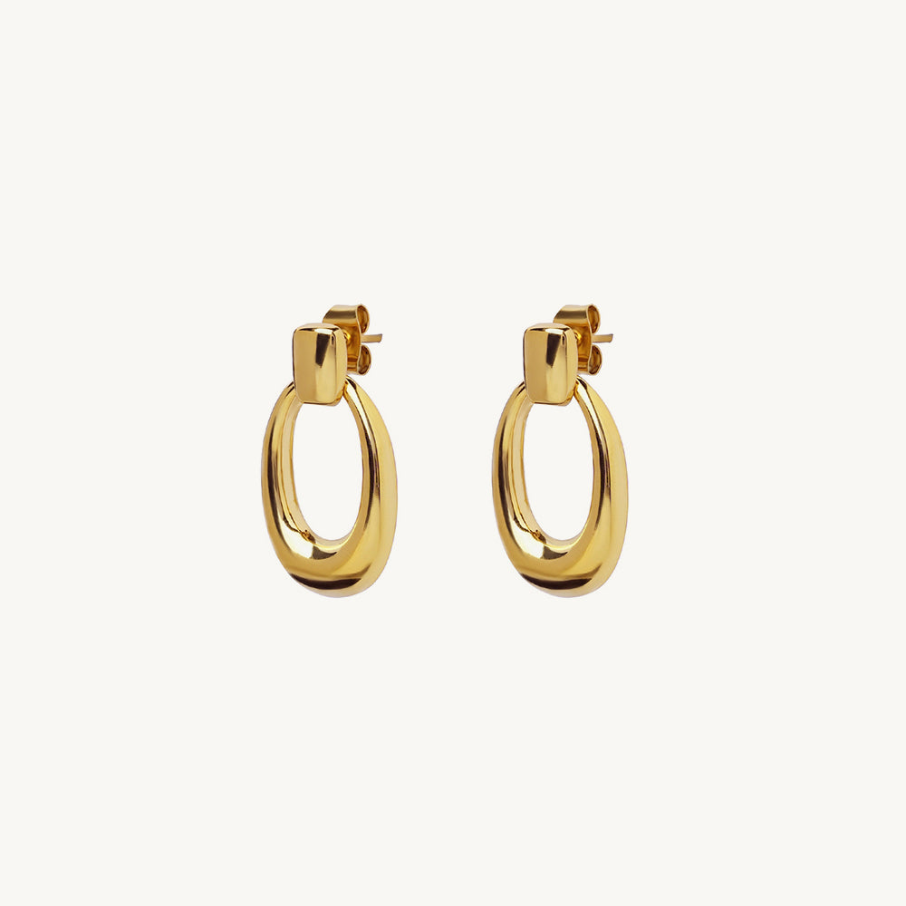 Classic Oval Drop Earrings
