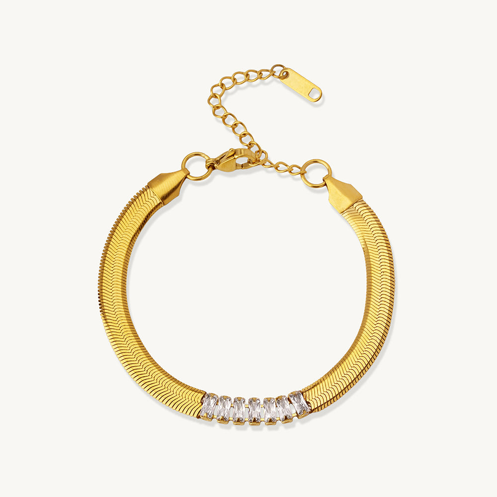 Crystal Snake Chain Bracelet