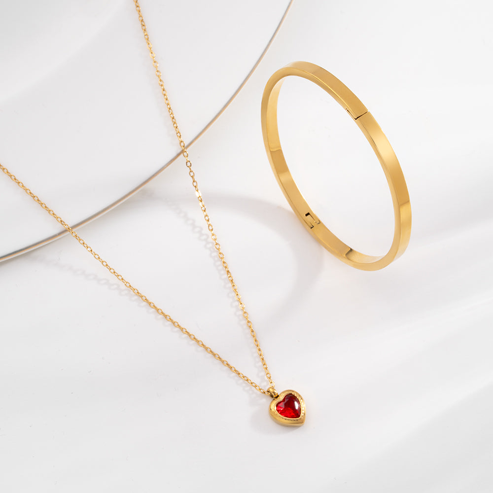 Crimson Heart Minimal Luxe Set