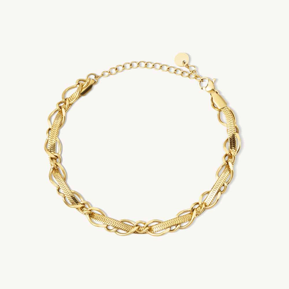 Entangled Loop Chain Bracelet