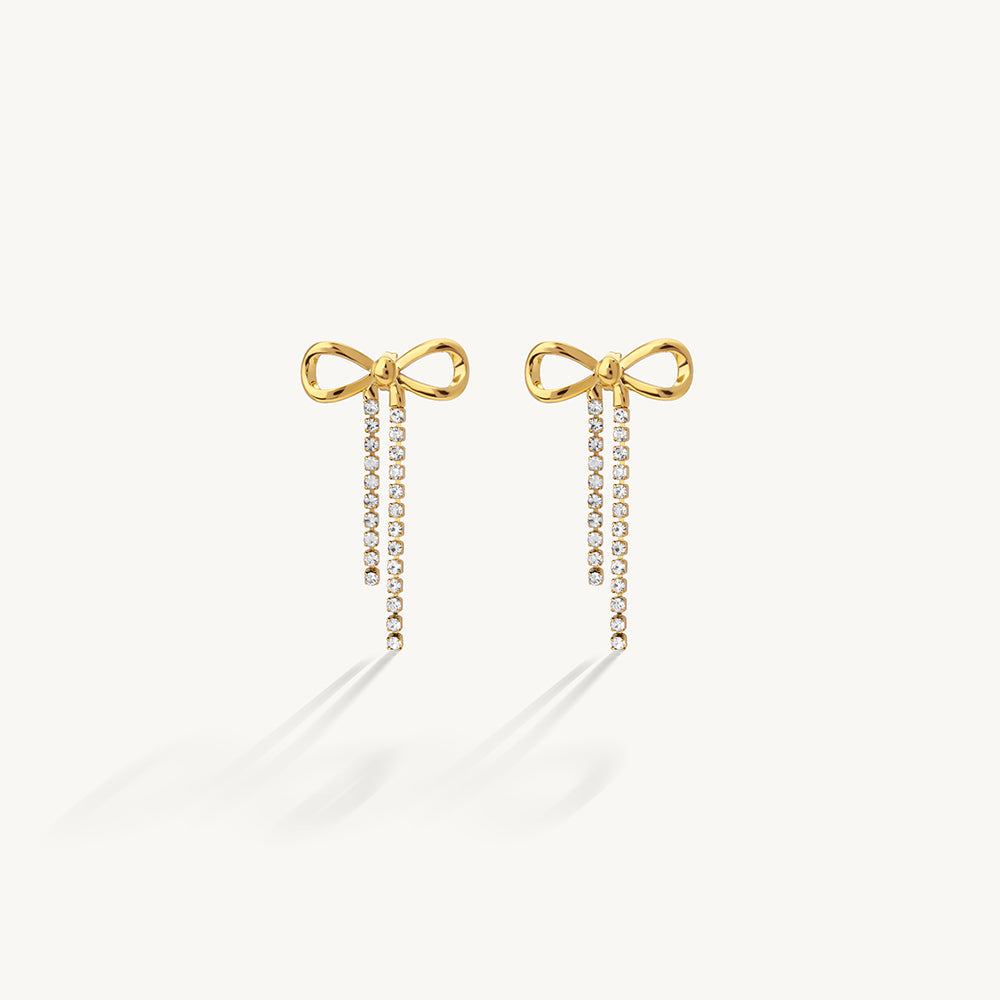 Dreamy Bow Dangle Earrings