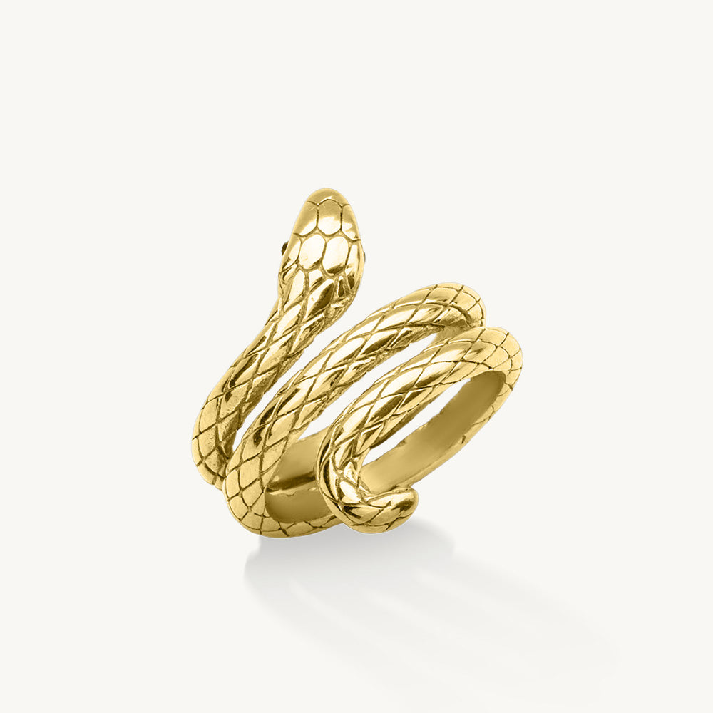 Coiled Serpent Wrap Ring