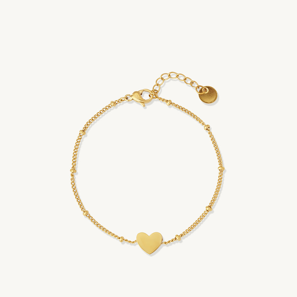 Petite Heart Gold Bracelet