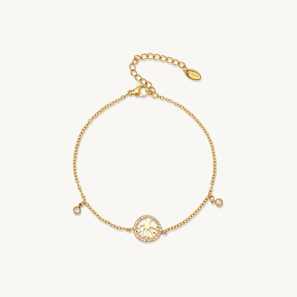 Chic Medallion Mini Drop Anklet