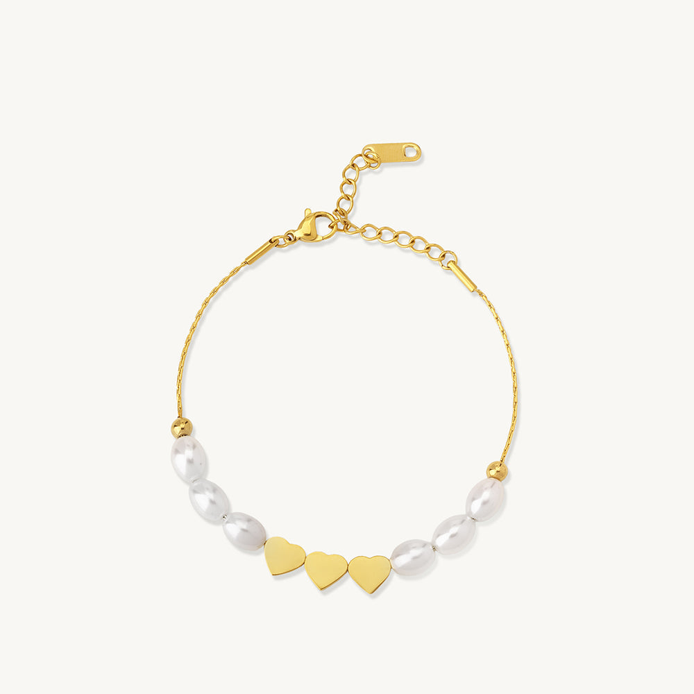 Pearl Heart Bracelet