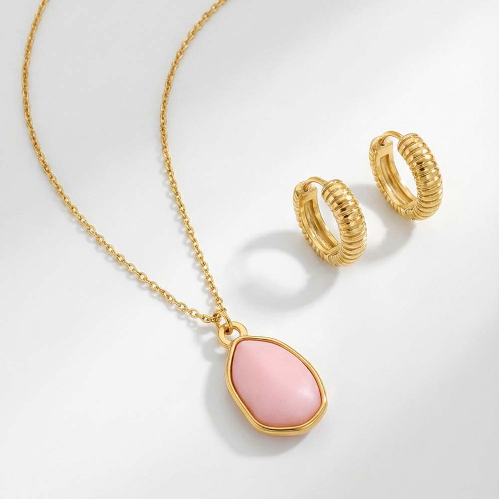 Blush Loop Jewellery Set