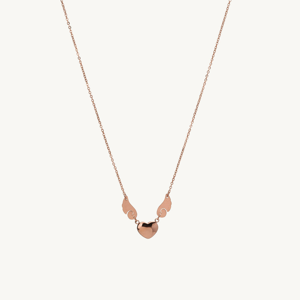 Urban Heart Wing Necklace