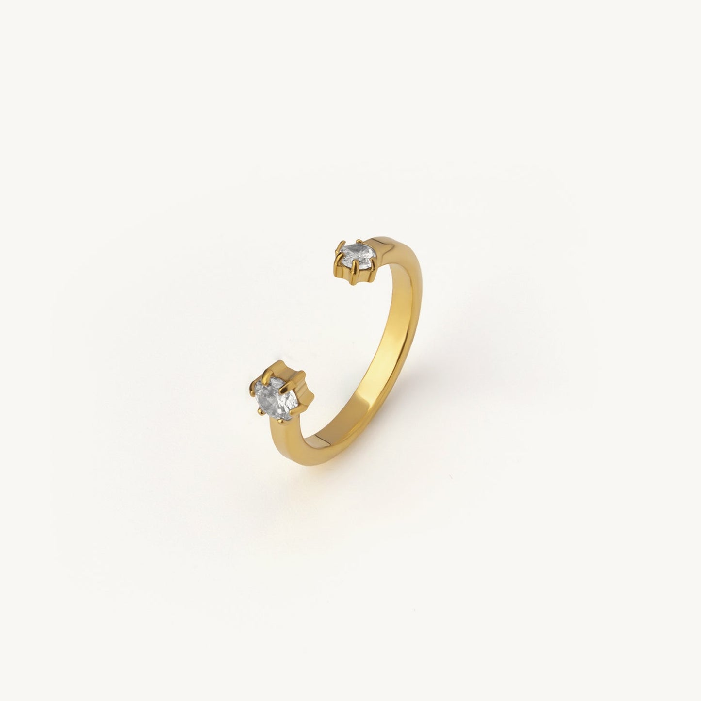 Dual Edge Sparkle Ring