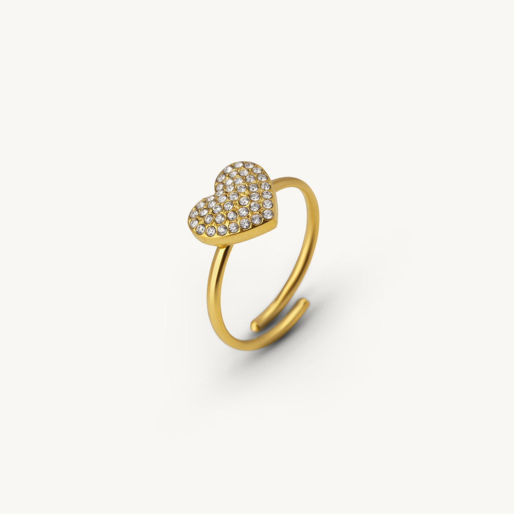 Celestial Heart Open Ring