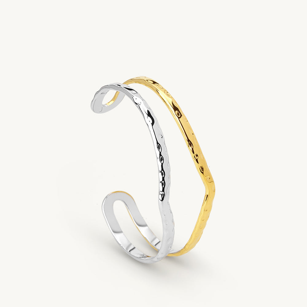 Dual Tone Twist Cuff