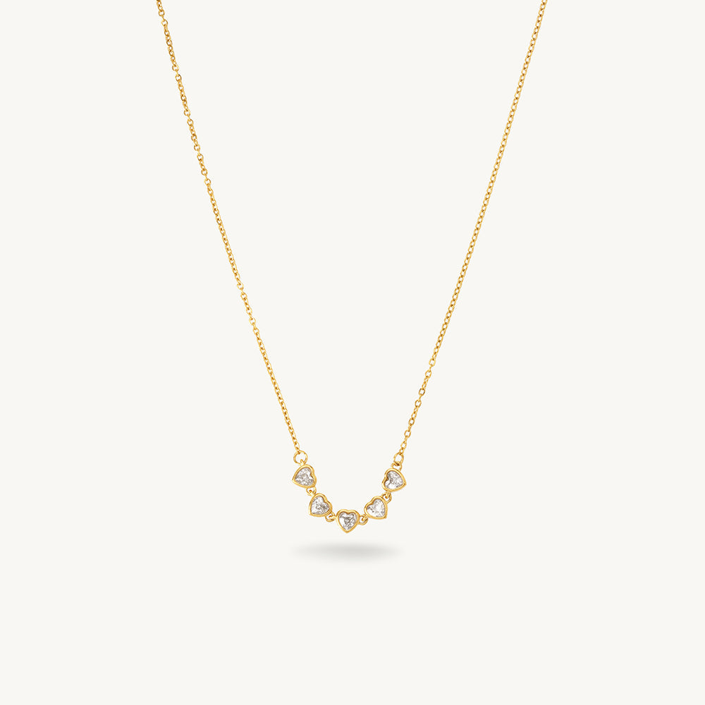 Connected Hearts Link Necklace