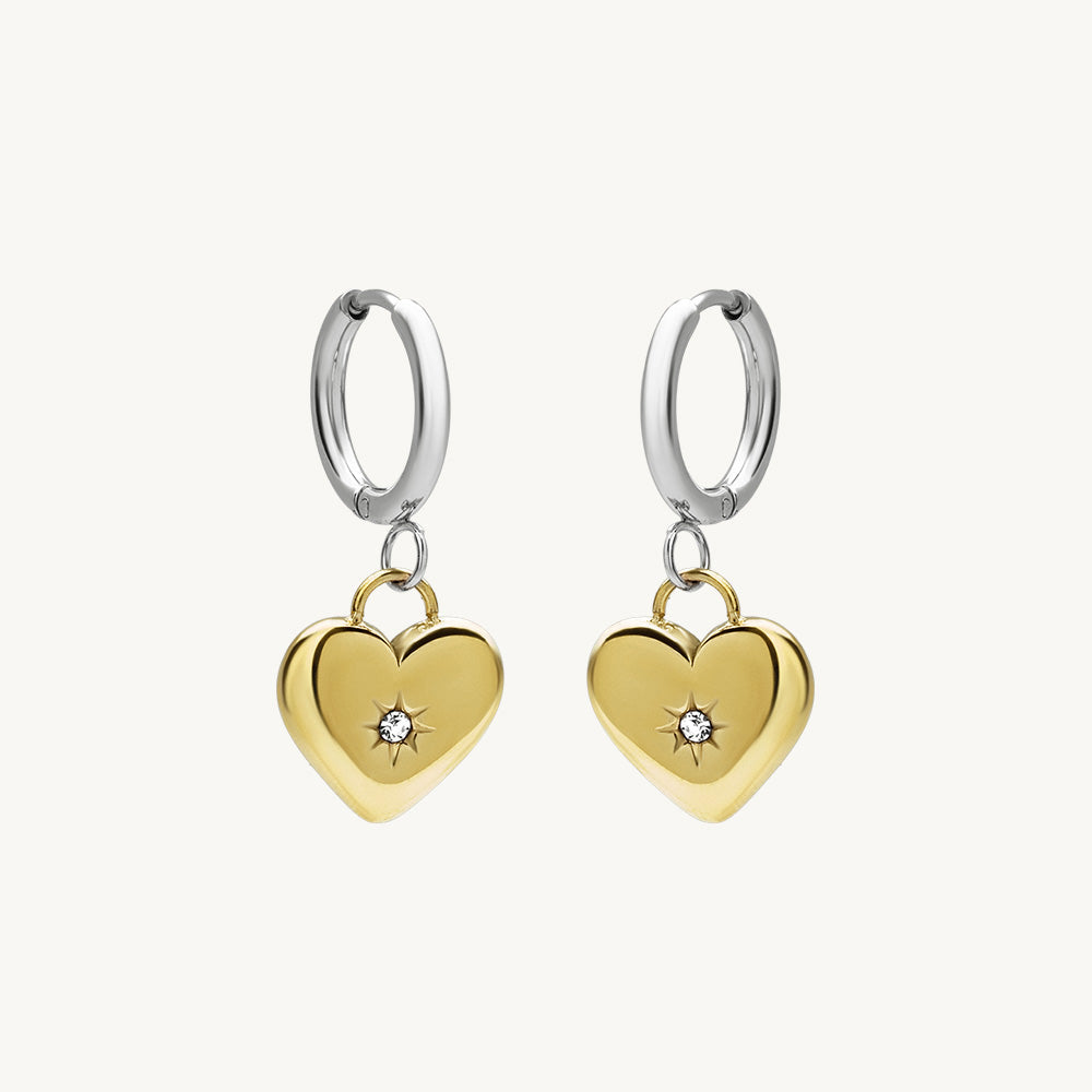 Cute Heart Drop Earrings