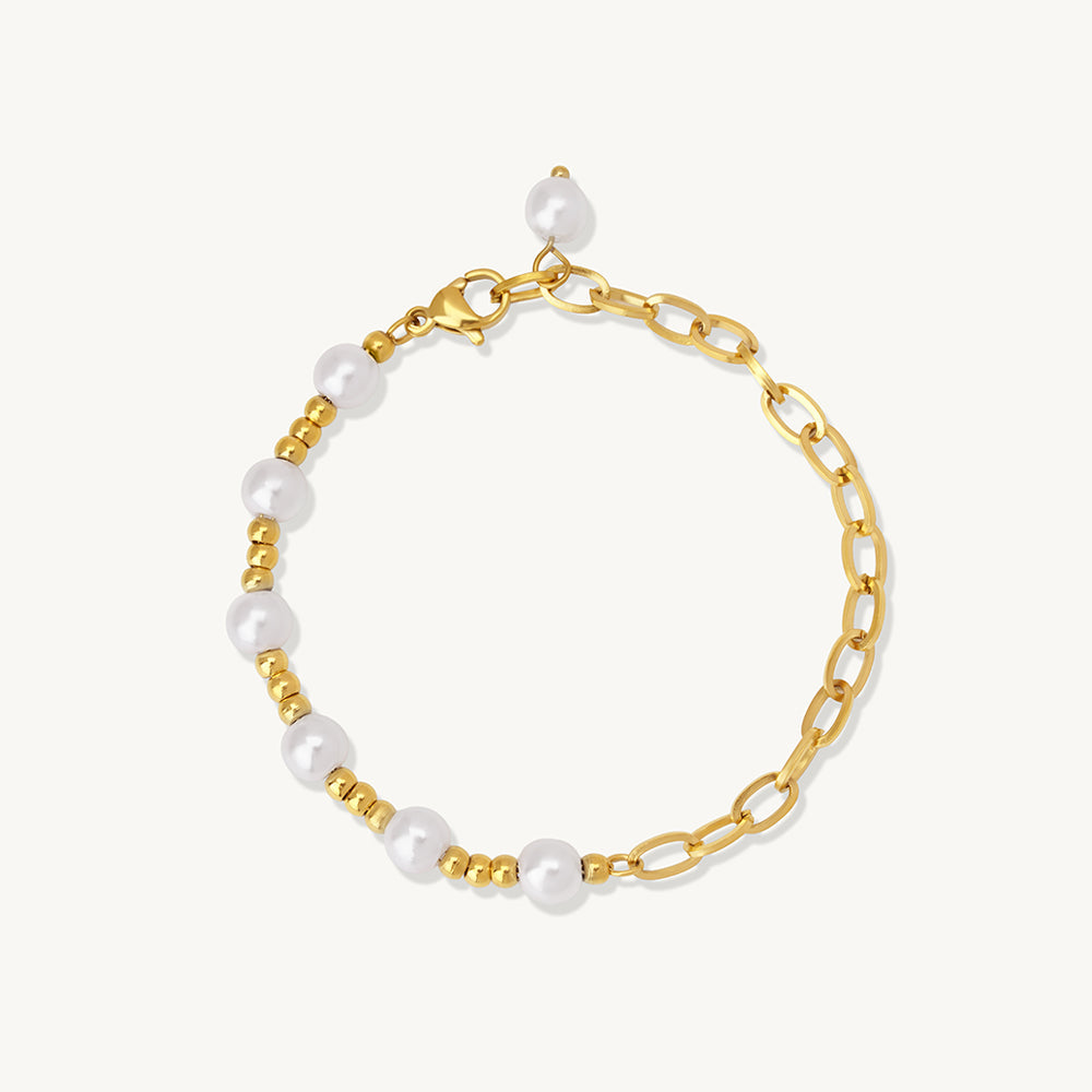 Dainty Pearluxe Link Bracelet