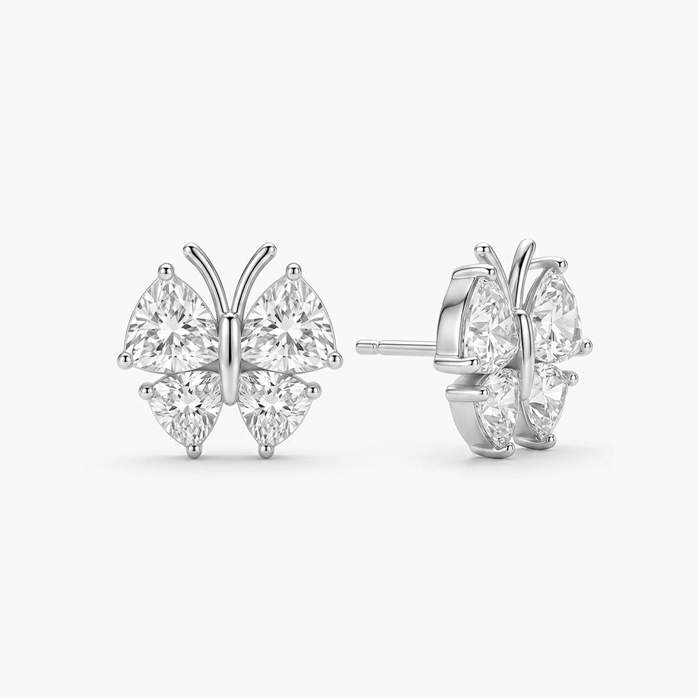Luna Butterfly 925 Sterling Silver Earrings