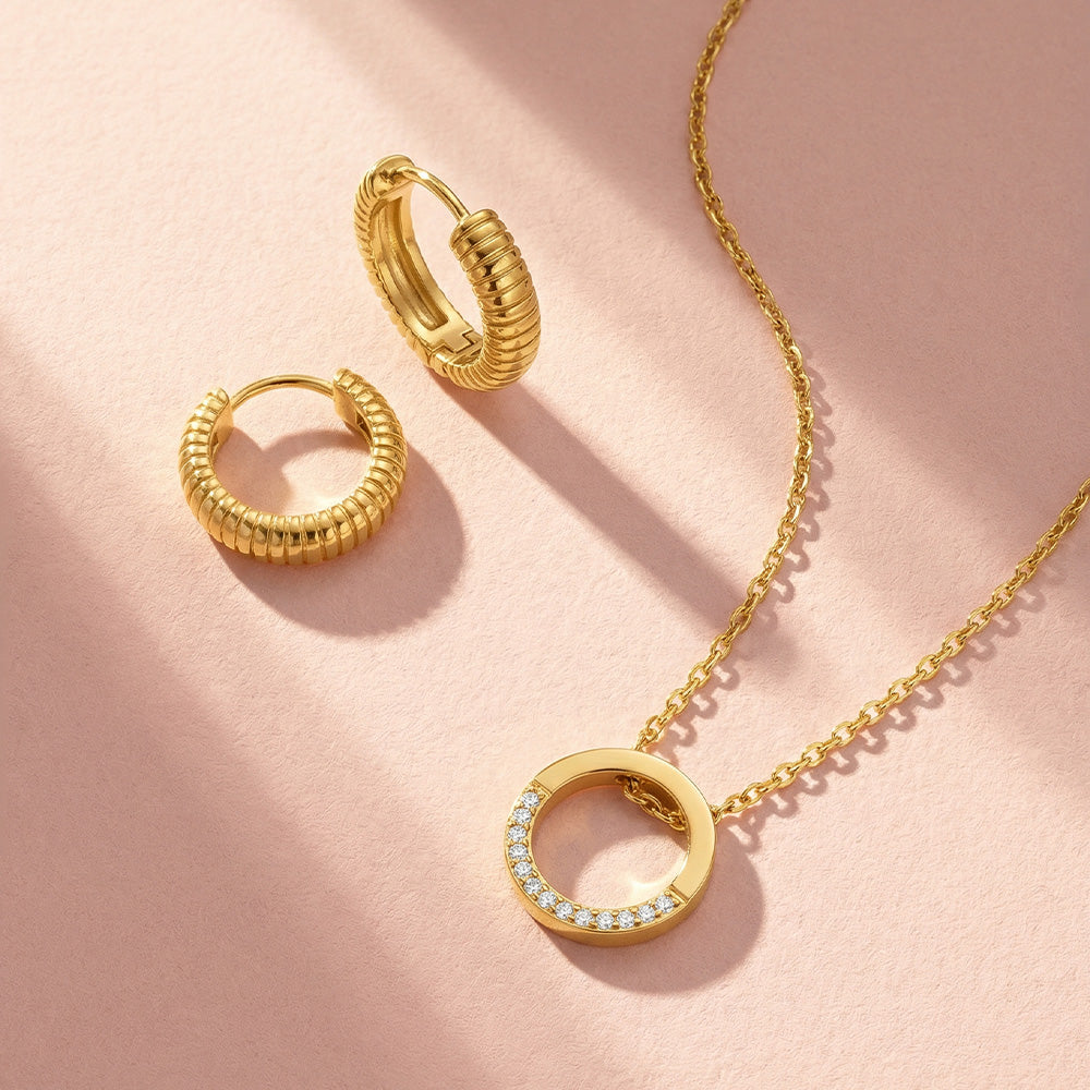 Halo Arc Jewellery Set
