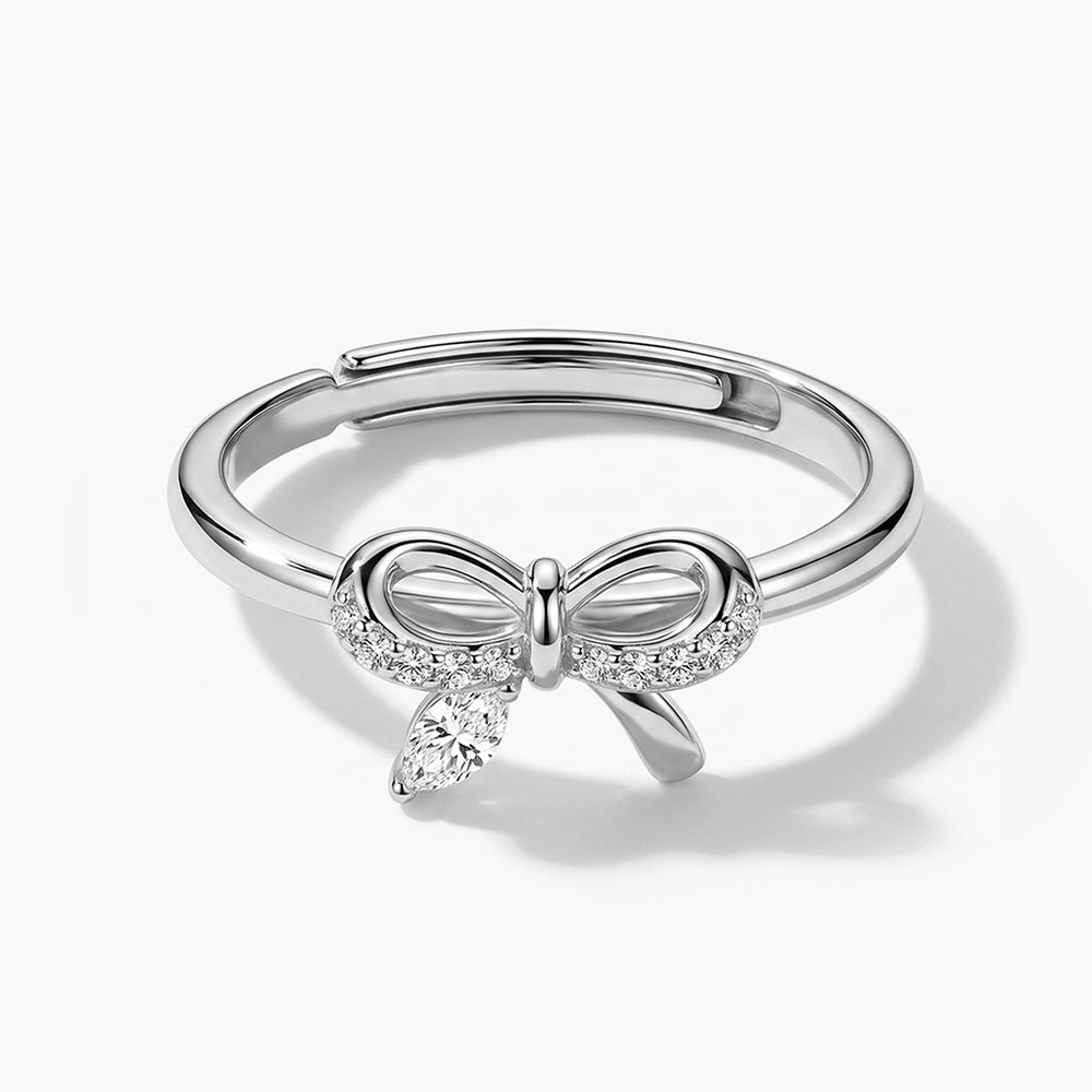 Grace Bow 925 Sterling Silver Ring