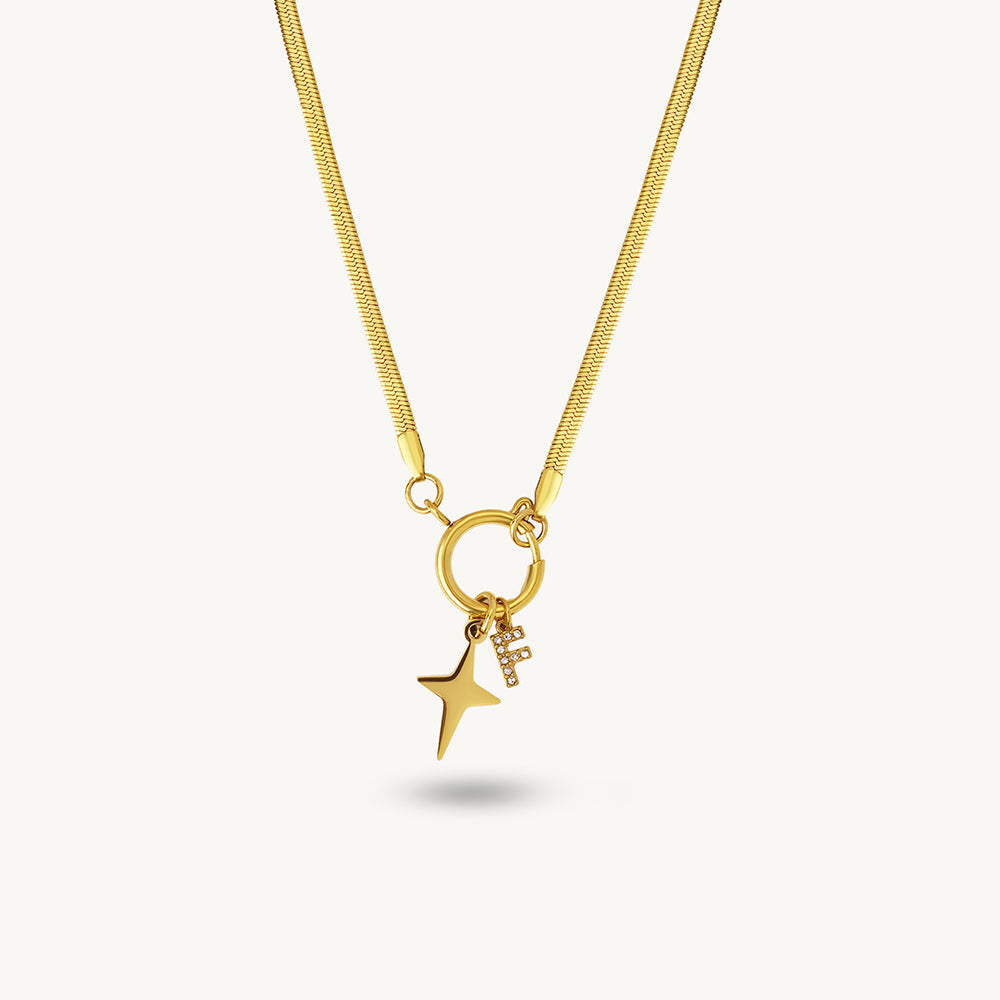 Celestial Star Drop Necklace
