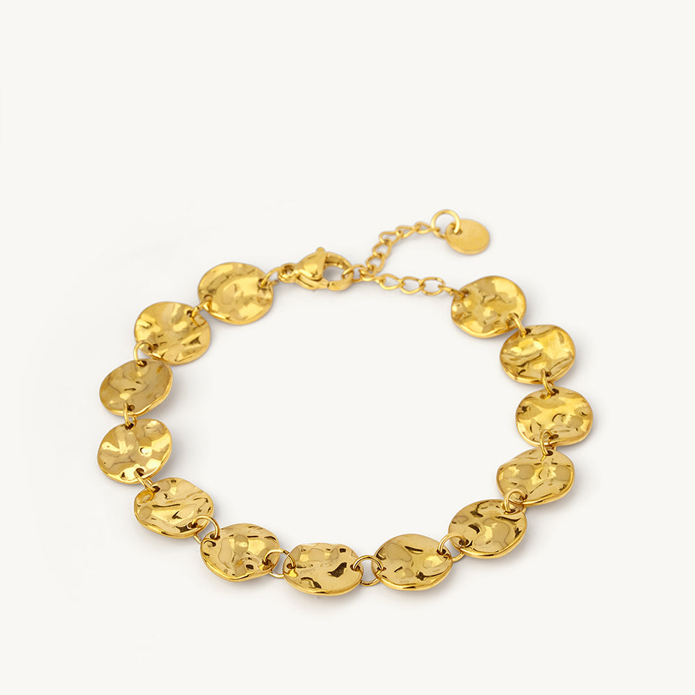 Molten Disc Statement Bracelet