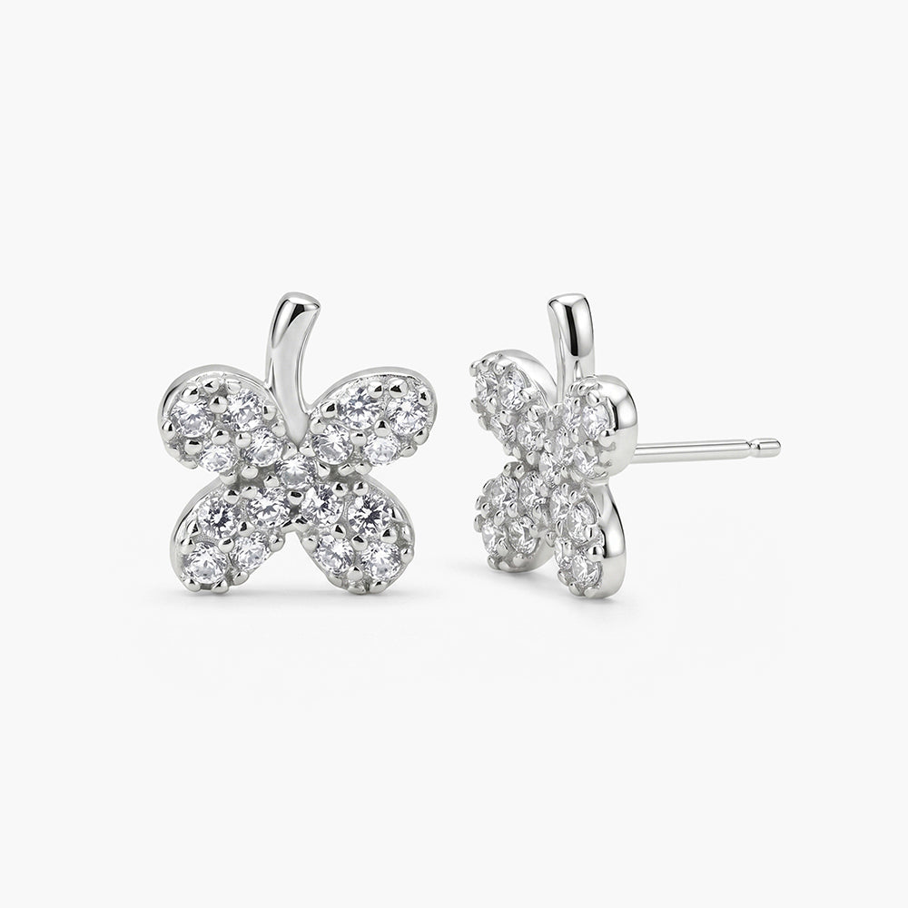 Cute Flora Glow 925 Sterling Silver Earrings